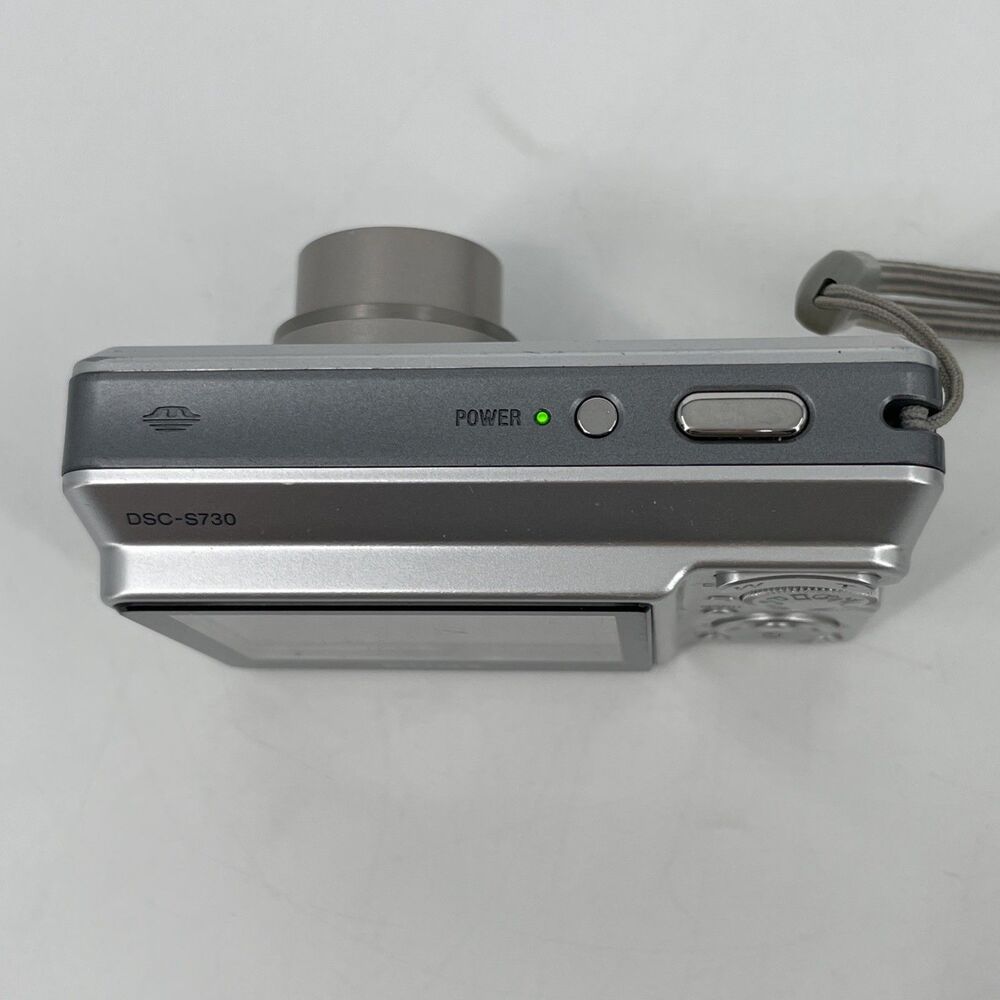 Sony Cyber-shot DSC-S730 Digital Camera 7.2MP Silver Manual Case USB Cable WORKS - Picture 11 of 12